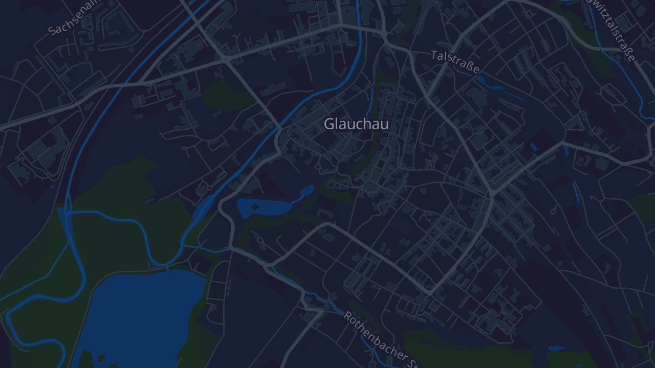 Karte von Glauchau