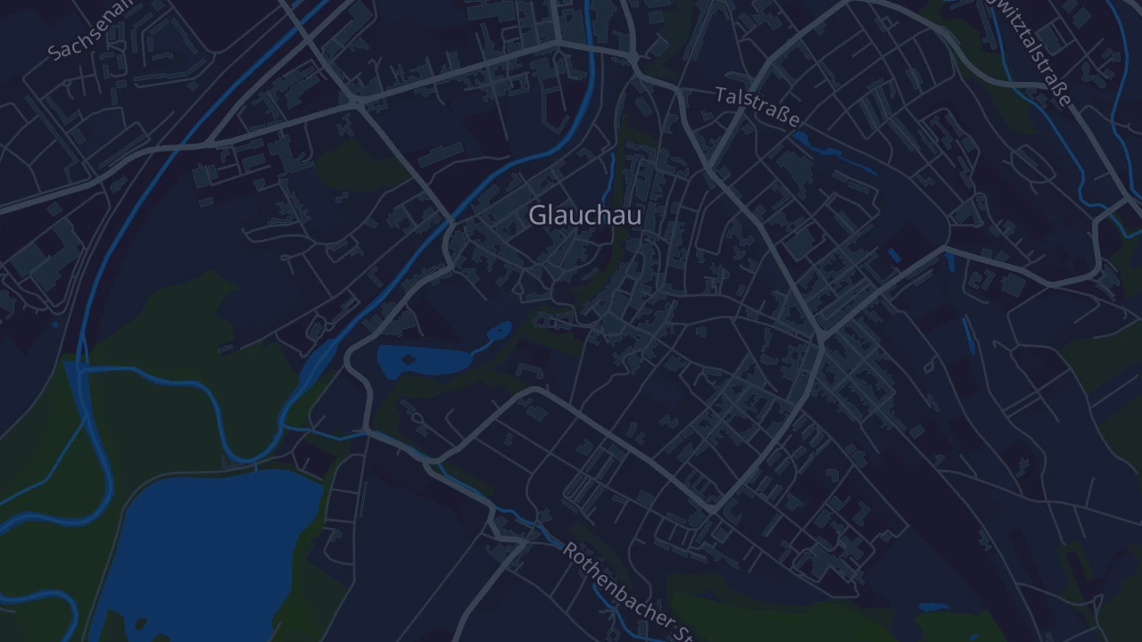 Karte von Glauchau