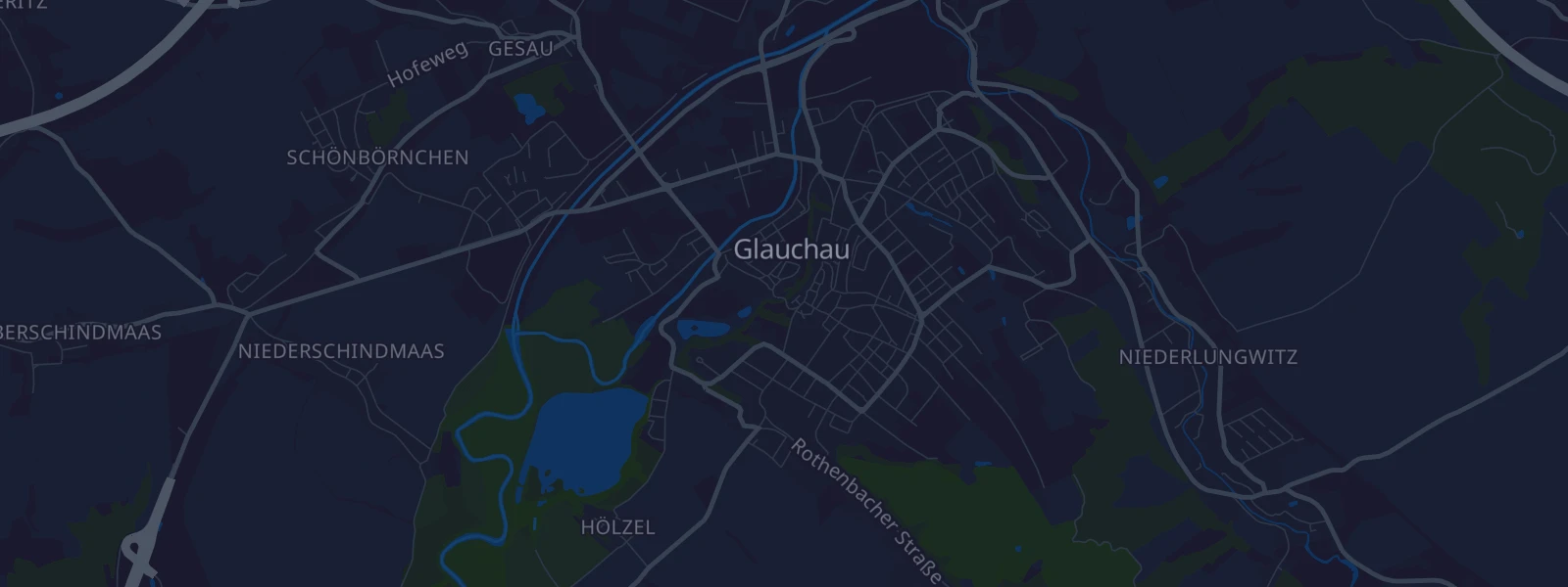 Karte von Glauchau