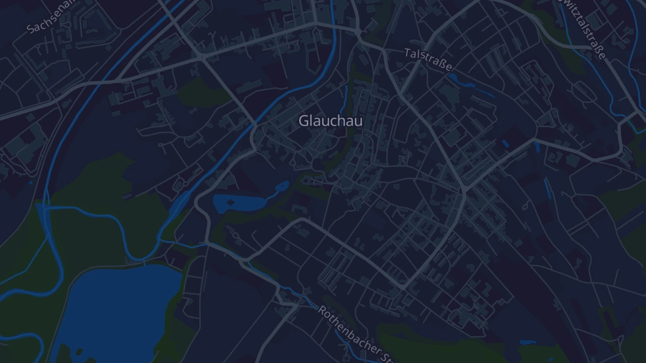 Karte von Glauchau