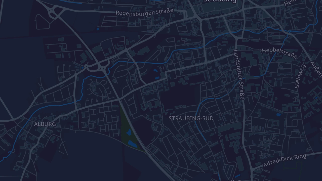 Karte von Straubing