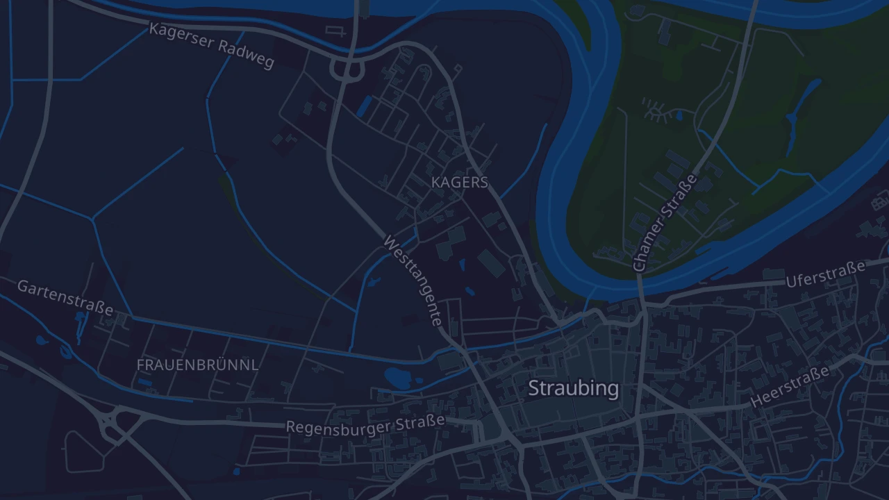 Karte von Straubing