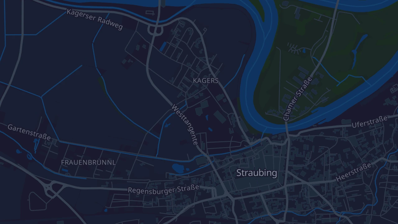 Karte von Straubing