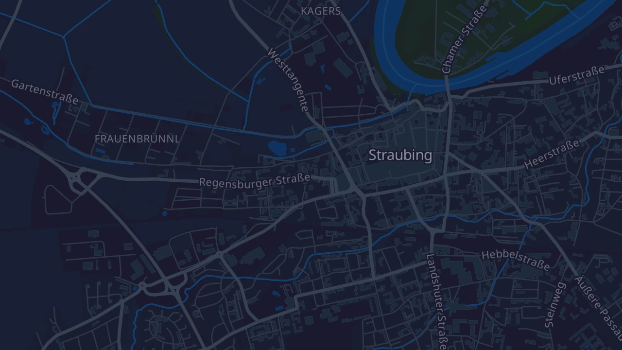 Karte von Straubing