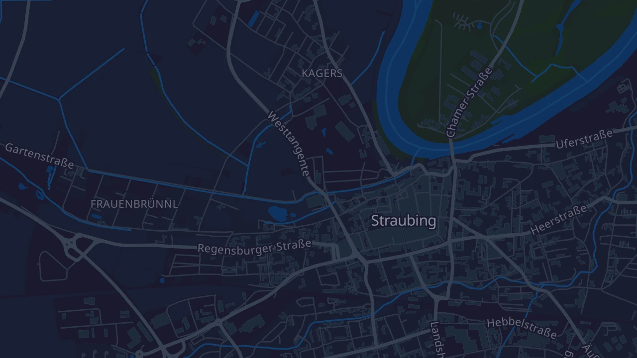 Karte von Straubing