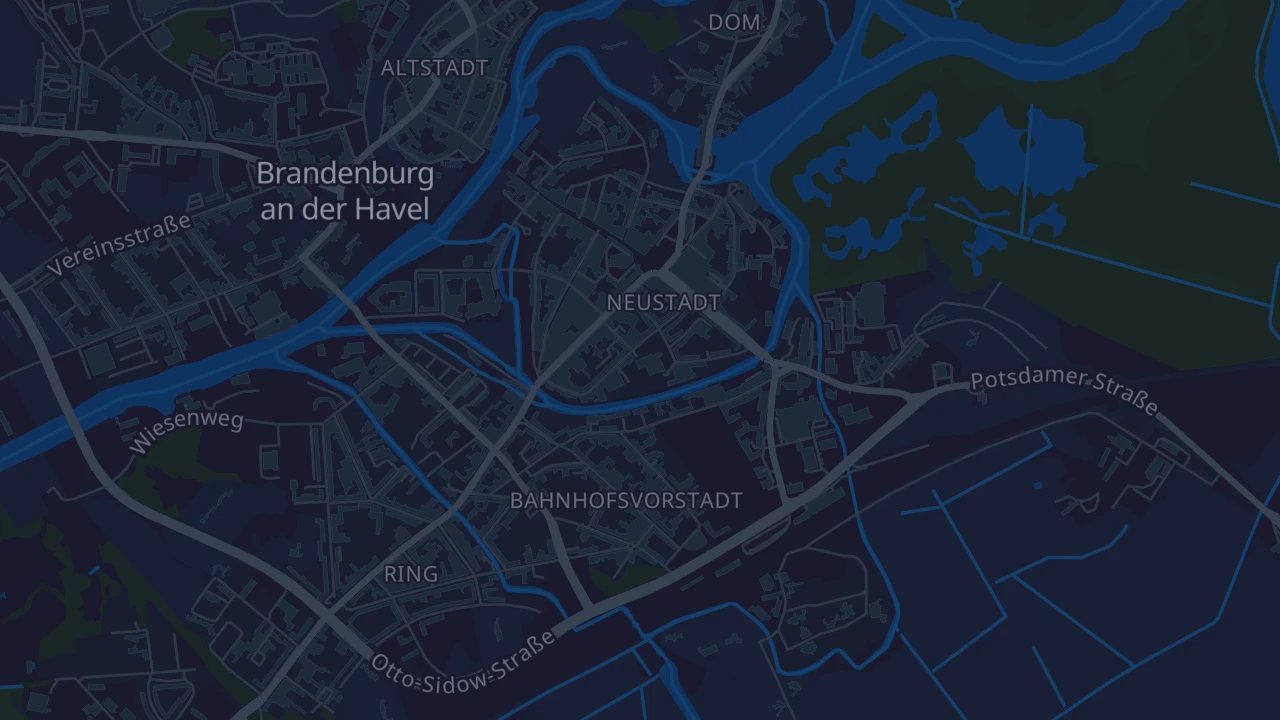 Karte von Brandenburg an der Havel