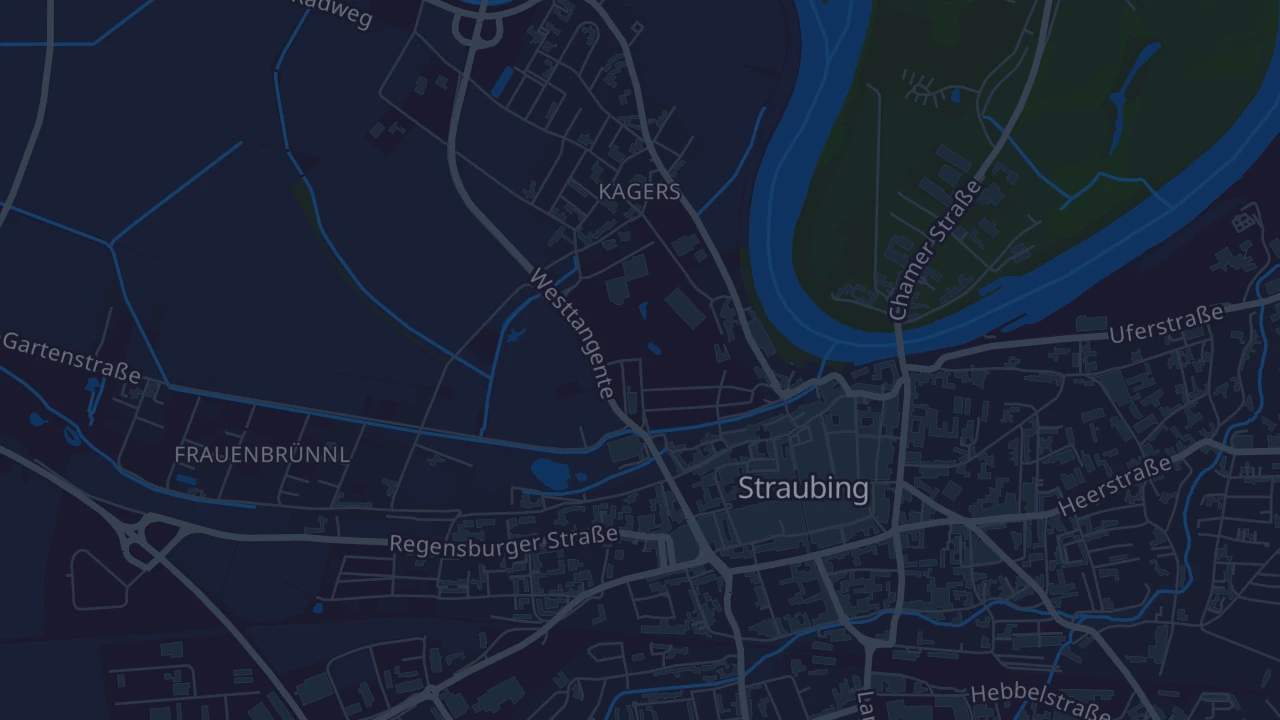 Karte von Straubing