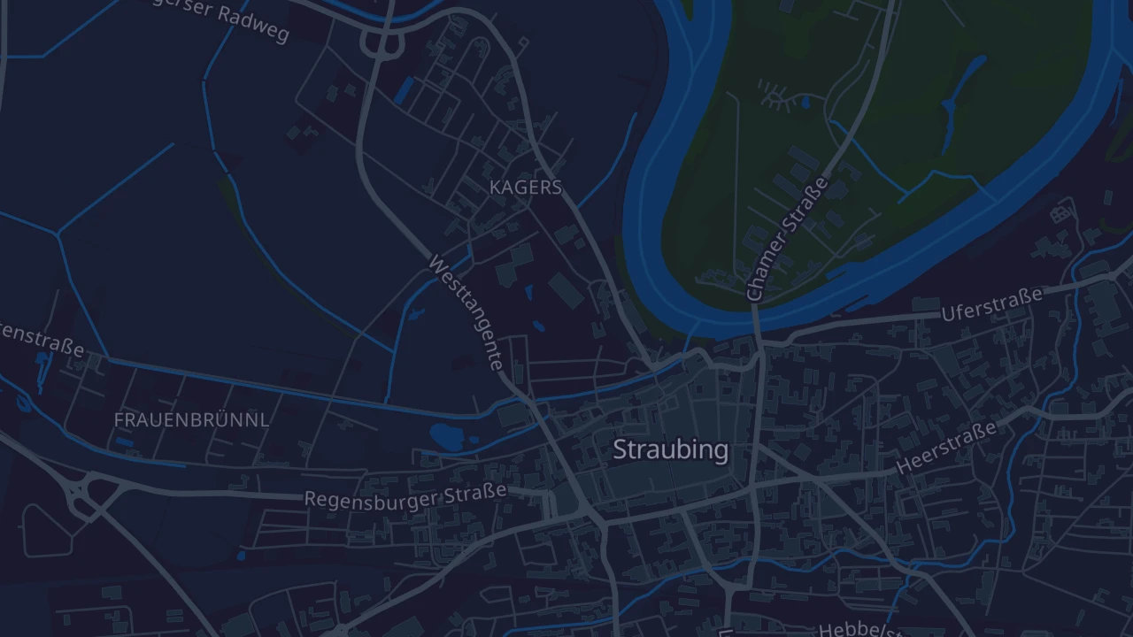 Karte von Straubing