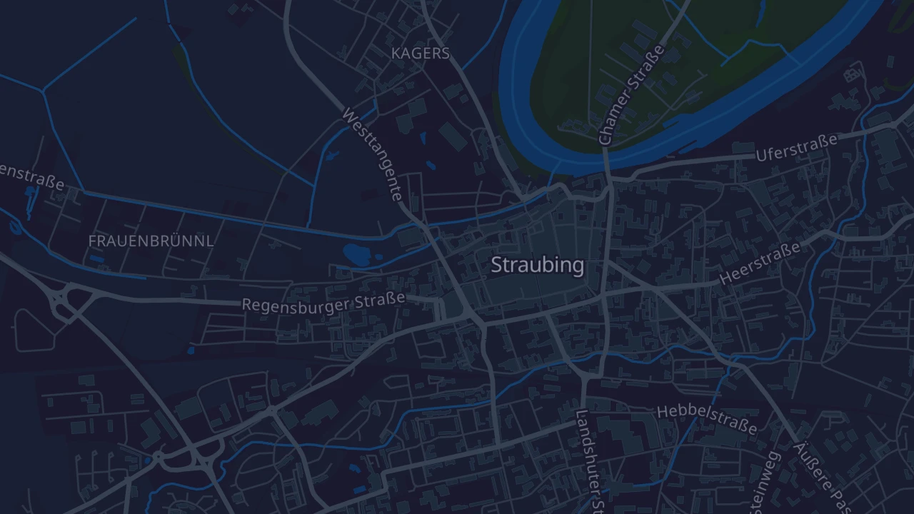 Karte von Straubing