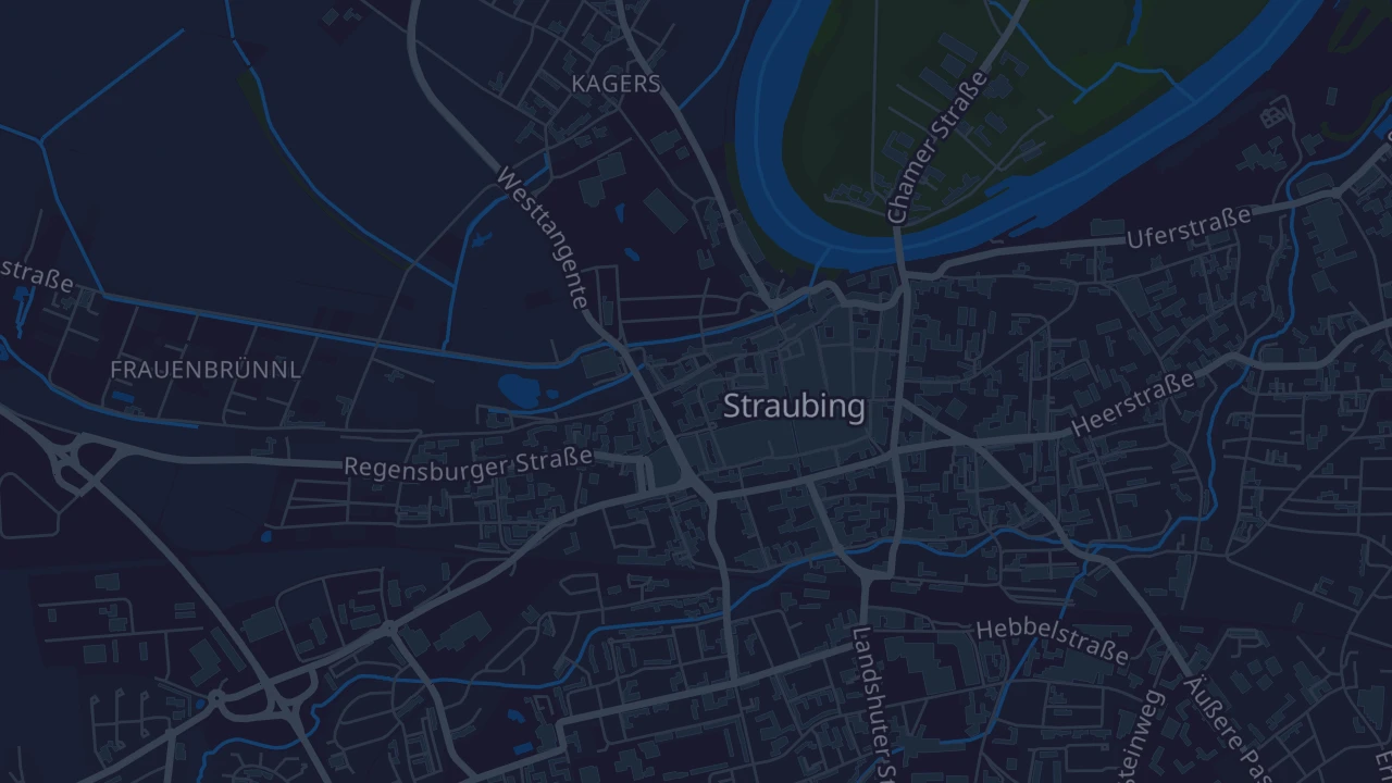Karte von Straubing