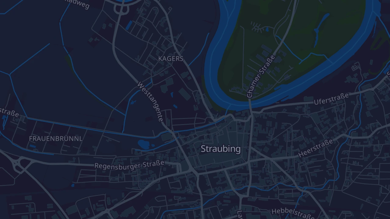 Karte von Straubing