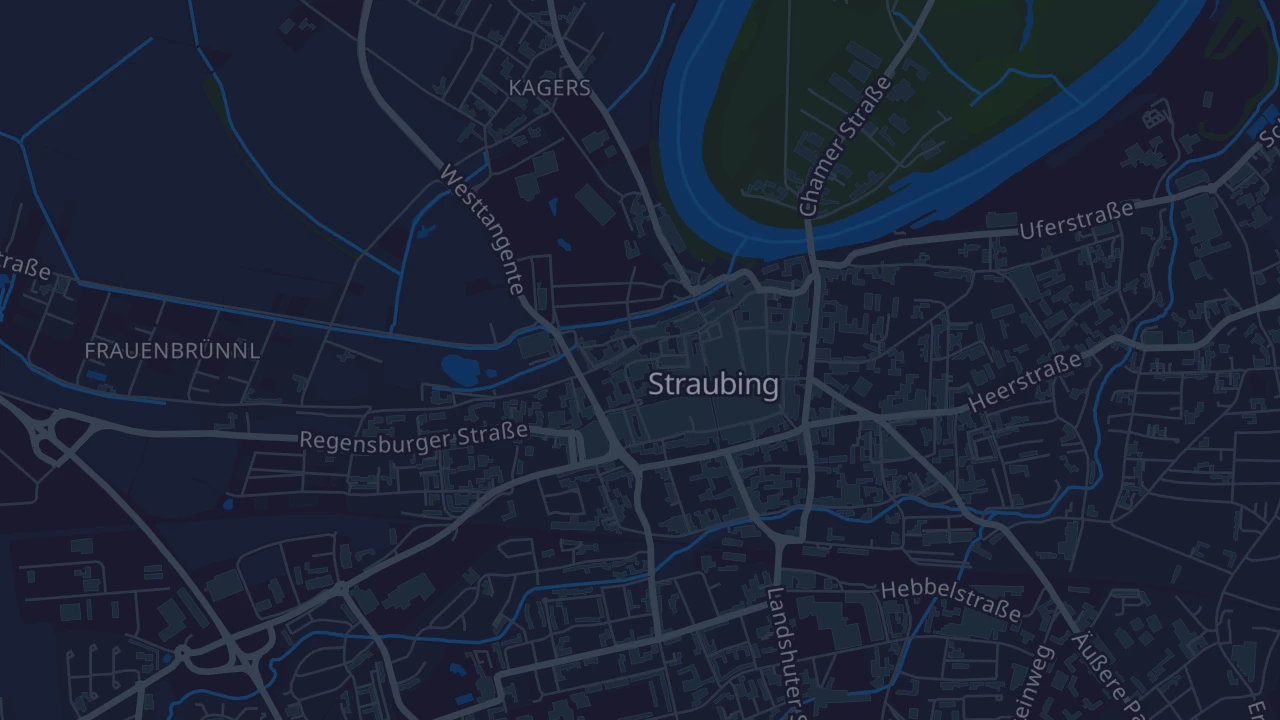 Karte von Straubing