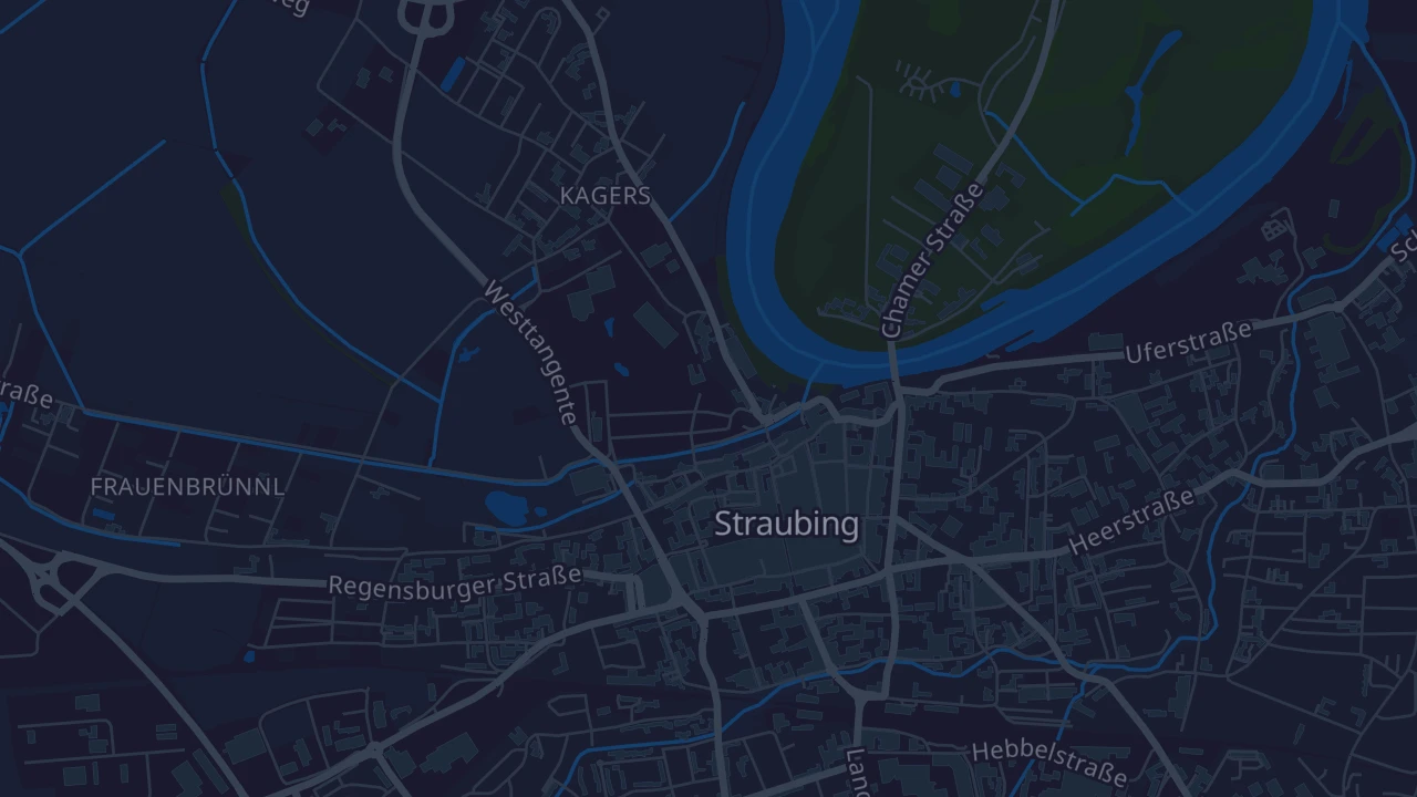 Karte von Straubing