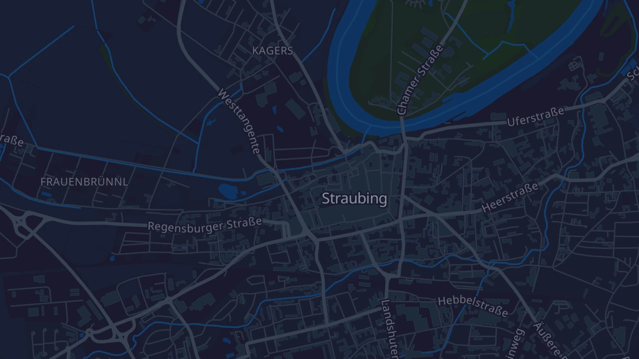 Karte von Straubing