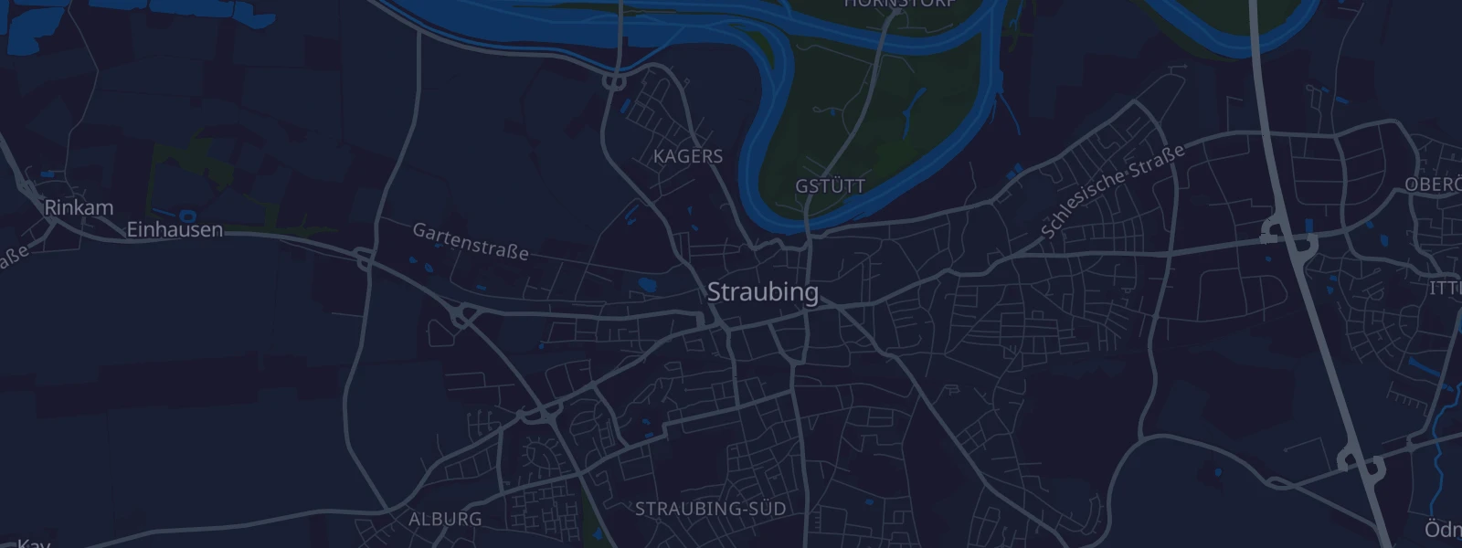Karte von Straubing