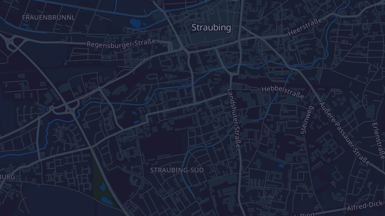Karte von Straubing