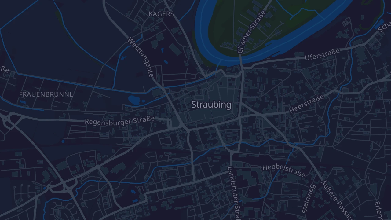 Karte von Straubing