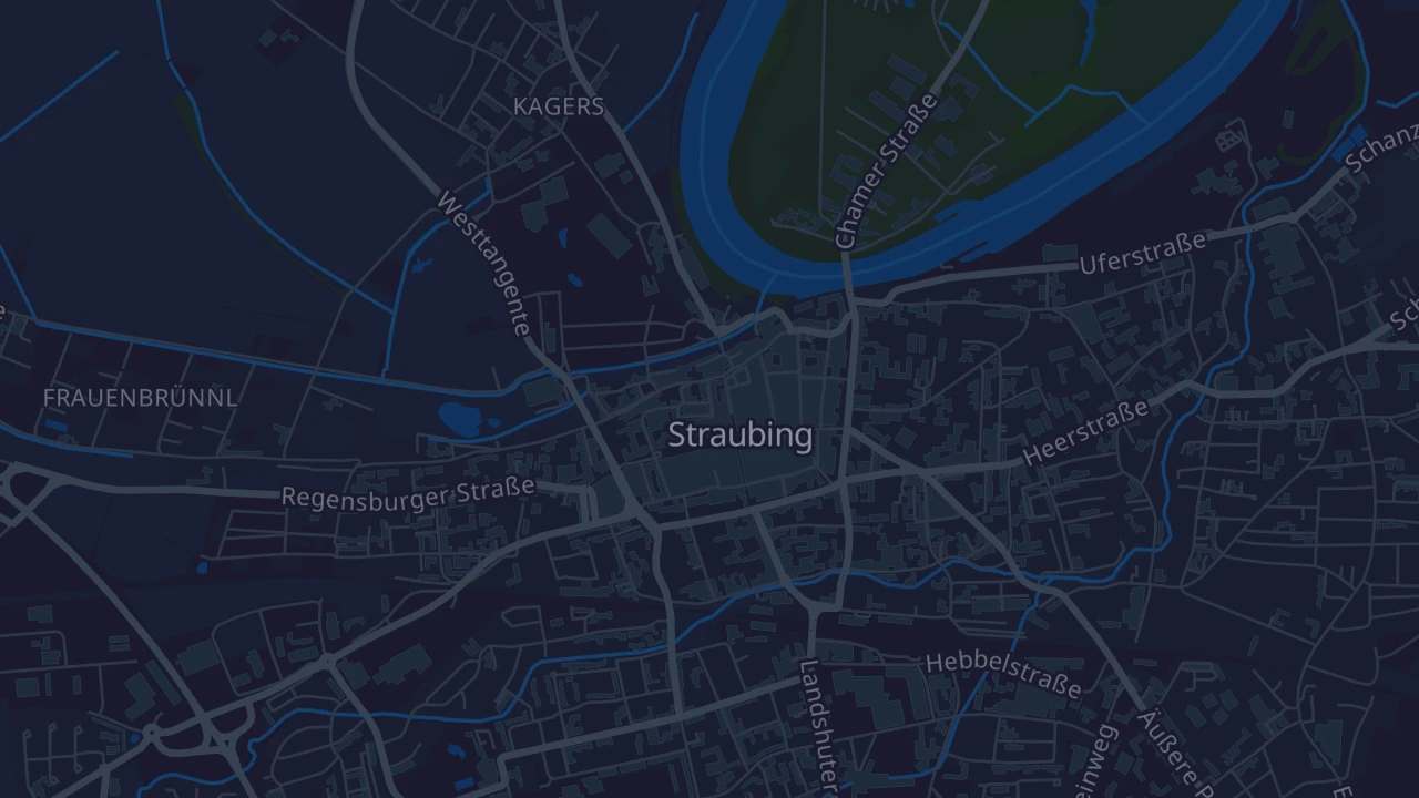 Karte von Straubing
