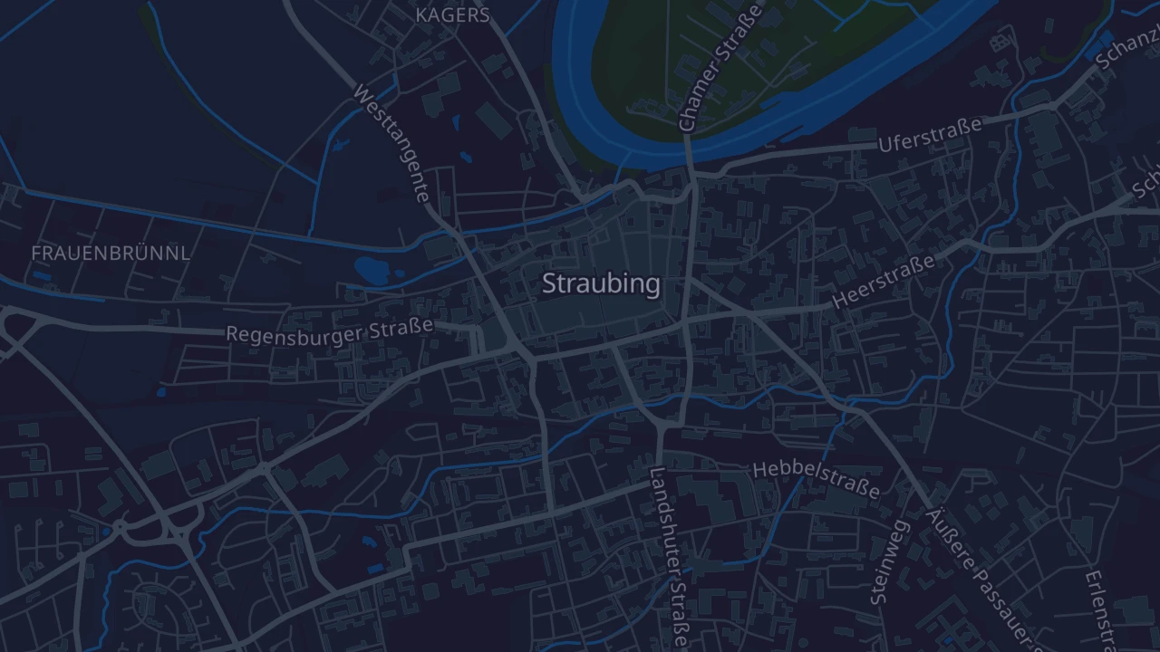 Karte von Straubing