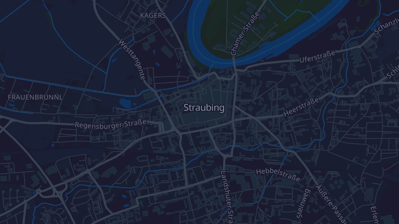 Karte von Straubing