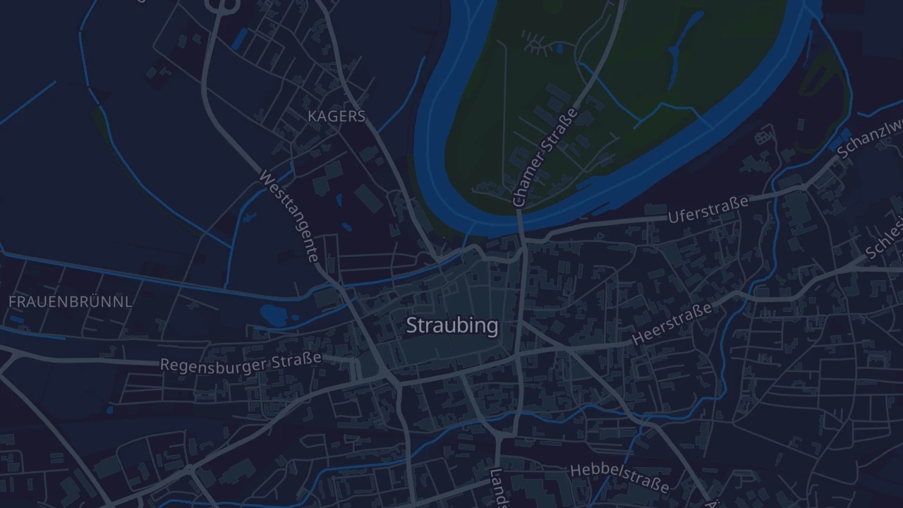 Karte von Straubing