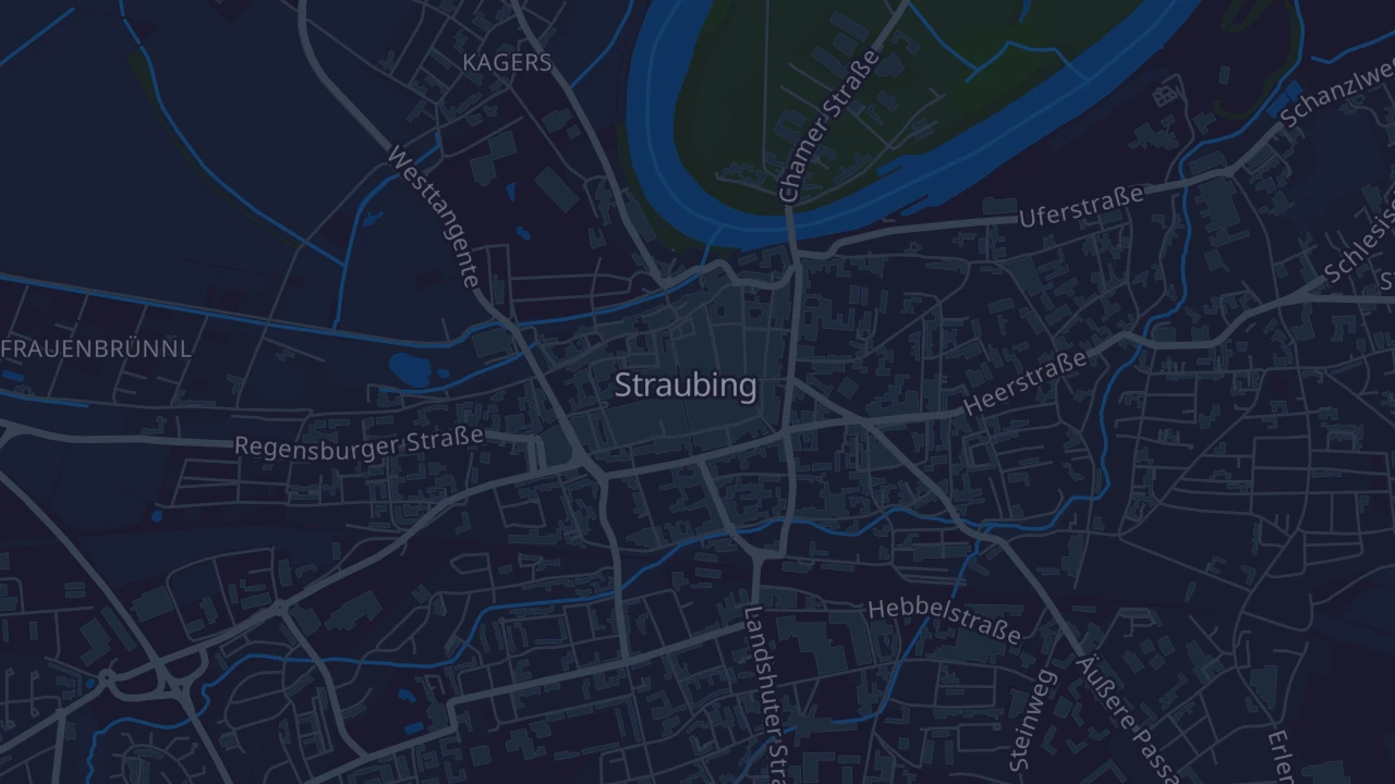 Karte von Straubing