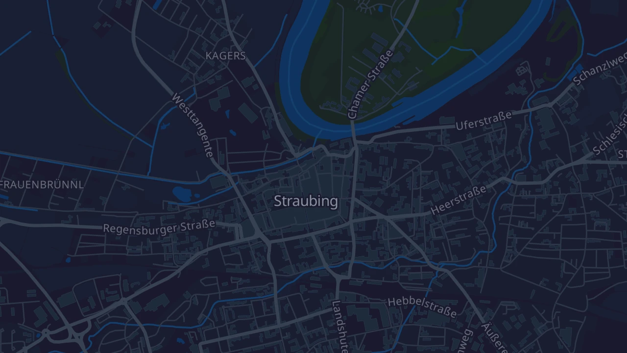 Karte von Straubing