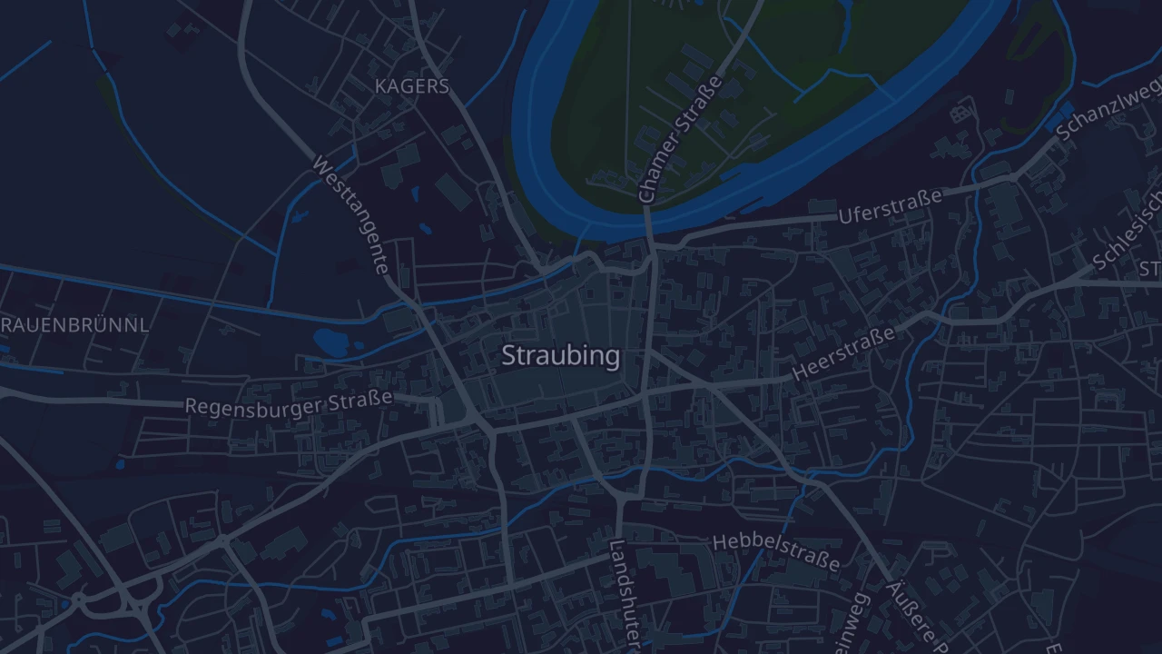Karte von Straubing