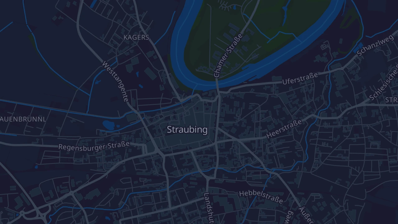 Karte von Straubing