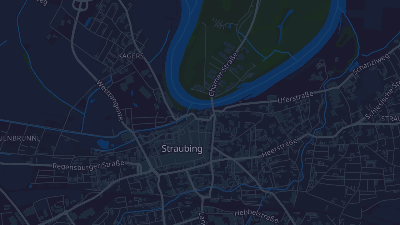 Karte von Straubing