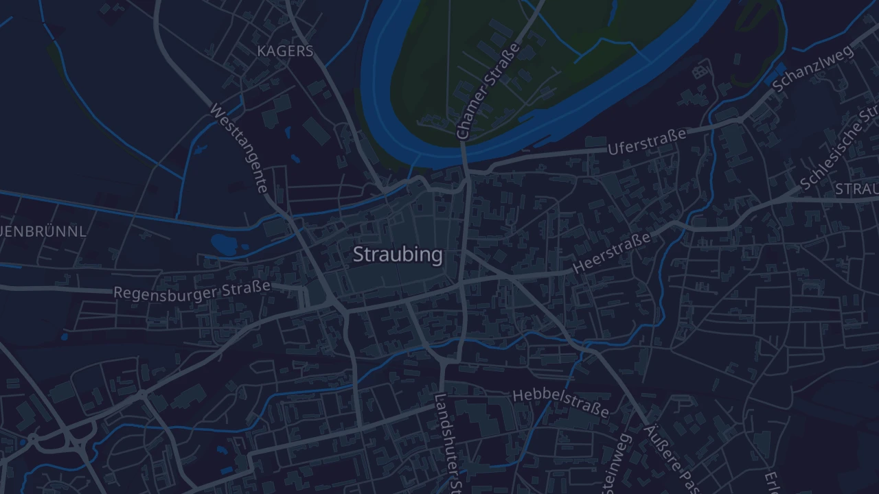 Karte von Straubing