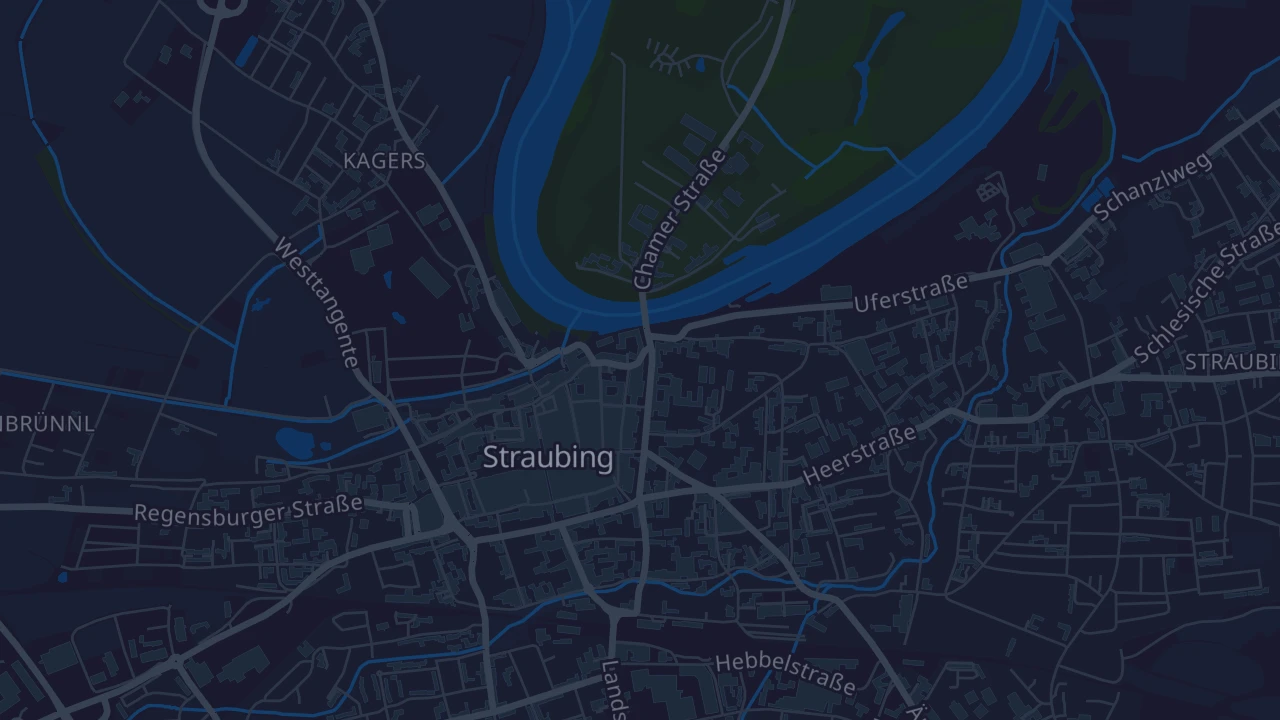 Karte von Straubing
