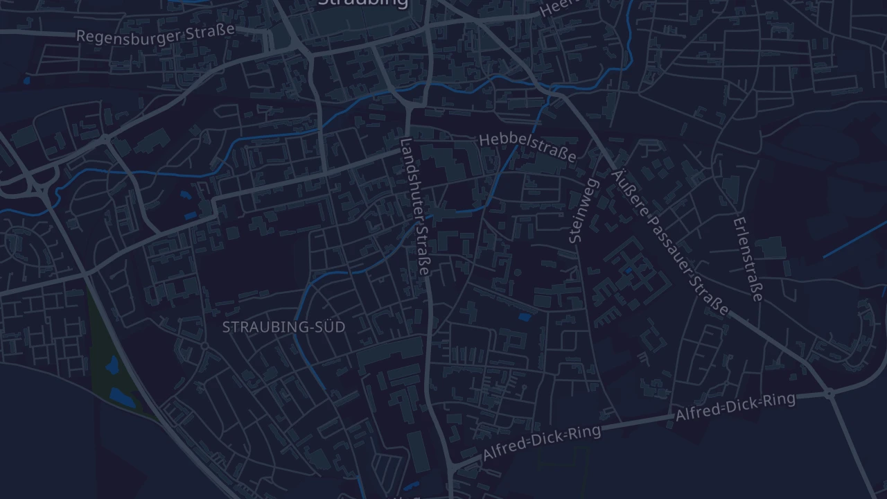 Karte von Straubing