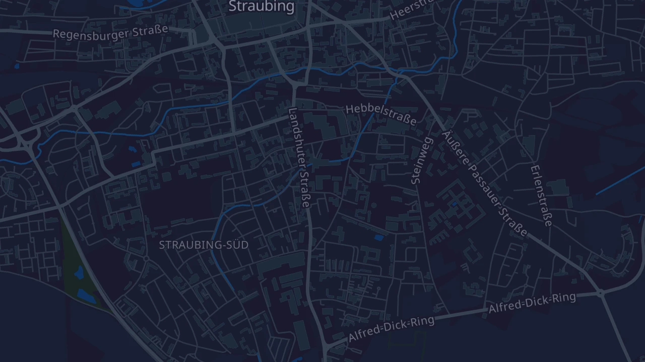 Karte von Straubing