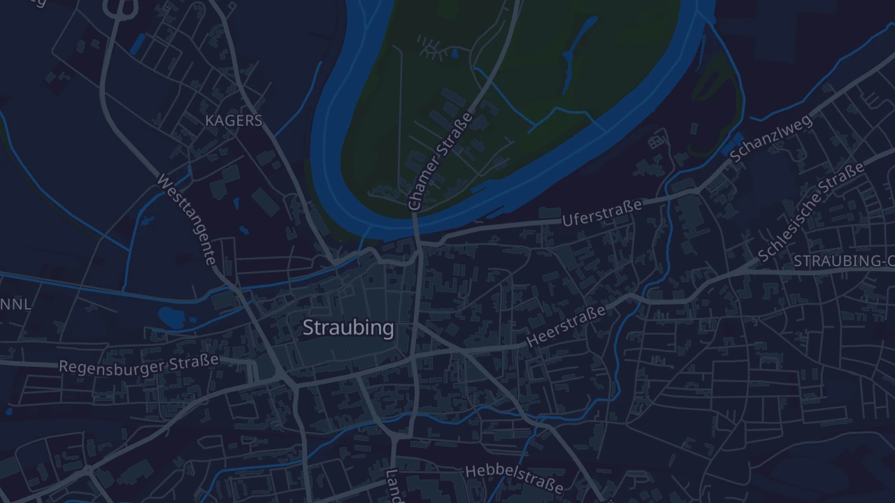 Karte von Straubing
