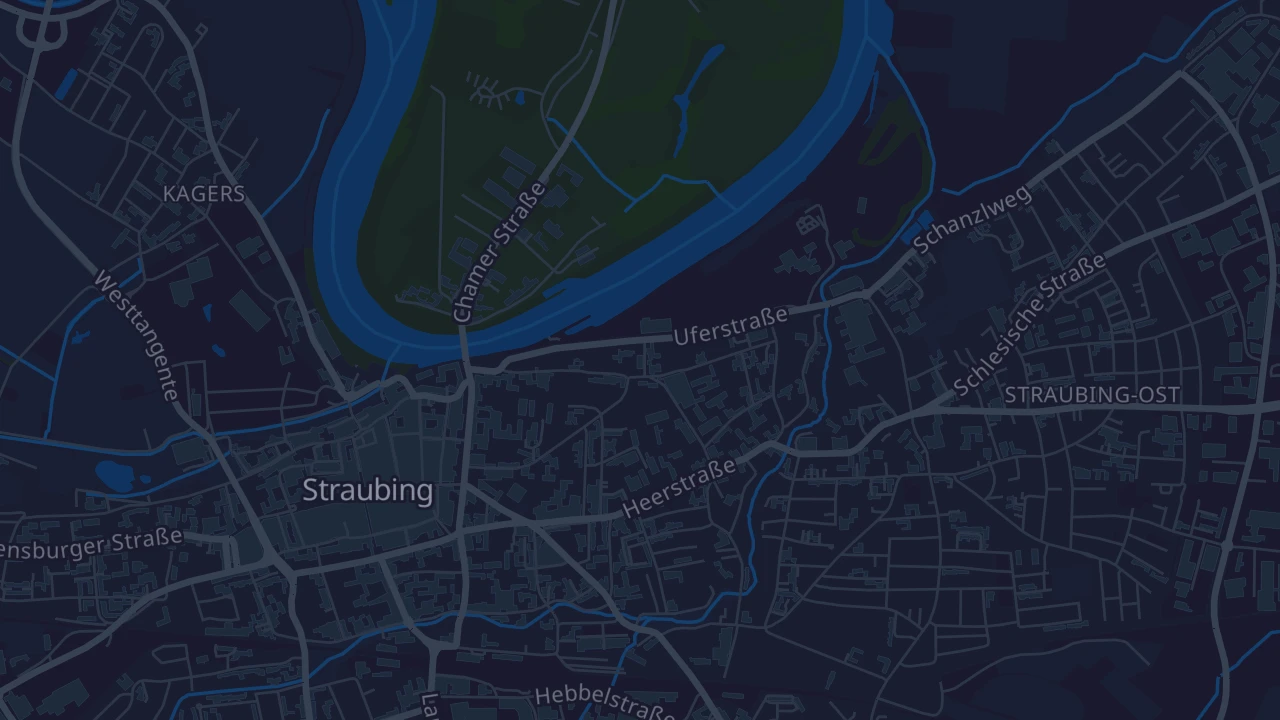 Karte von Straubing