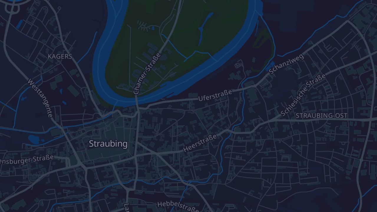 Karte von Straubing