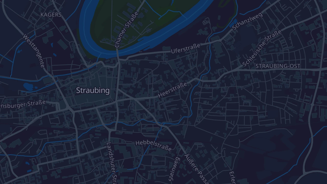 Karte von Straubing