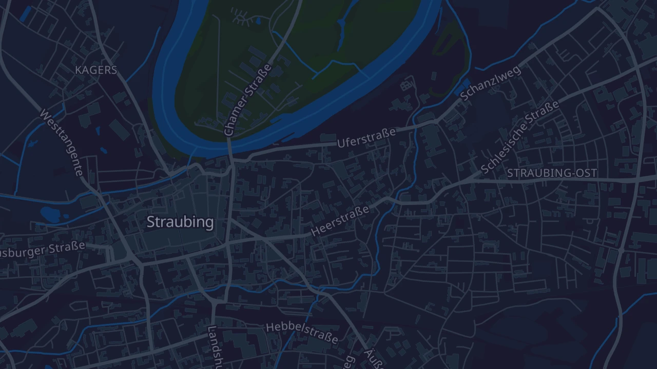 Karte von Straubing