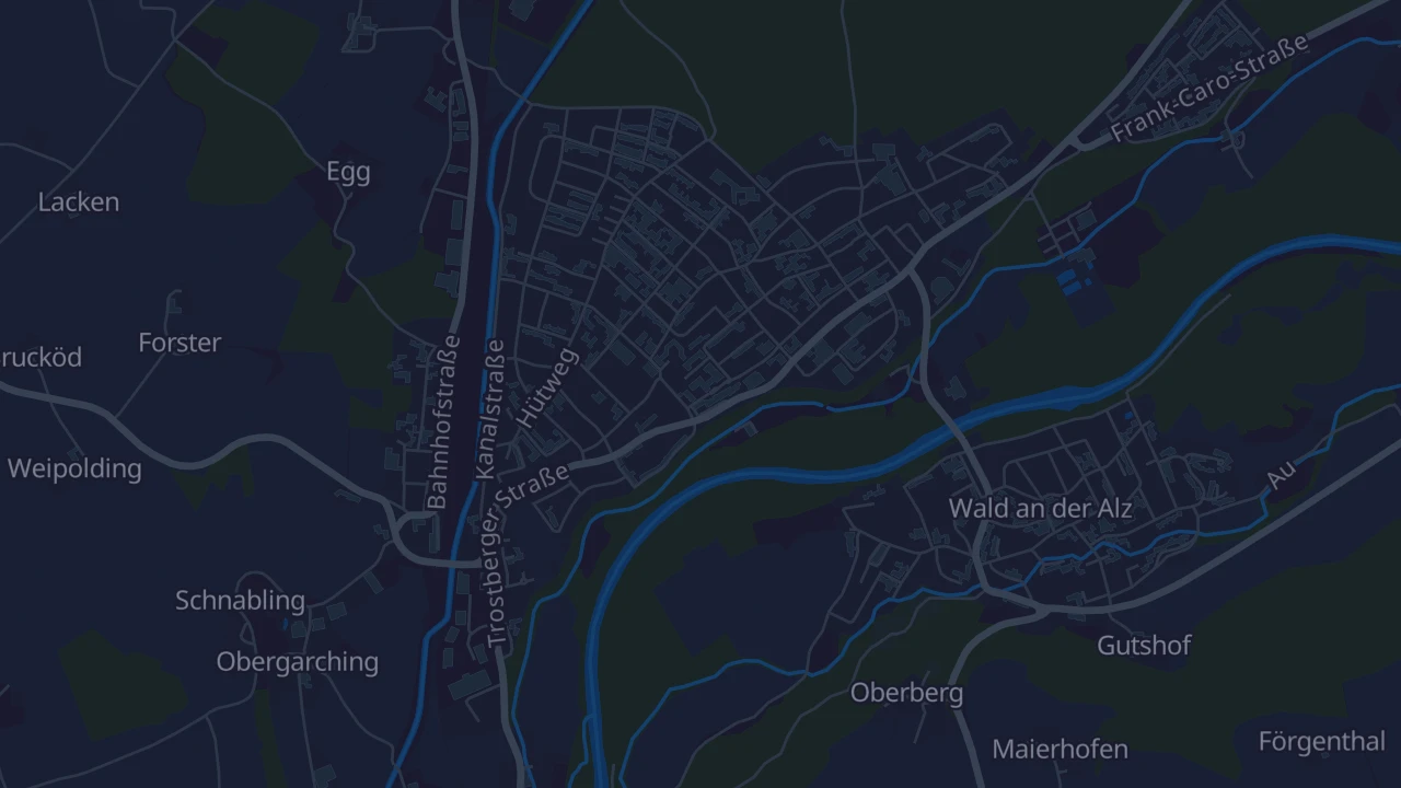 Karte von Garching an der Alz