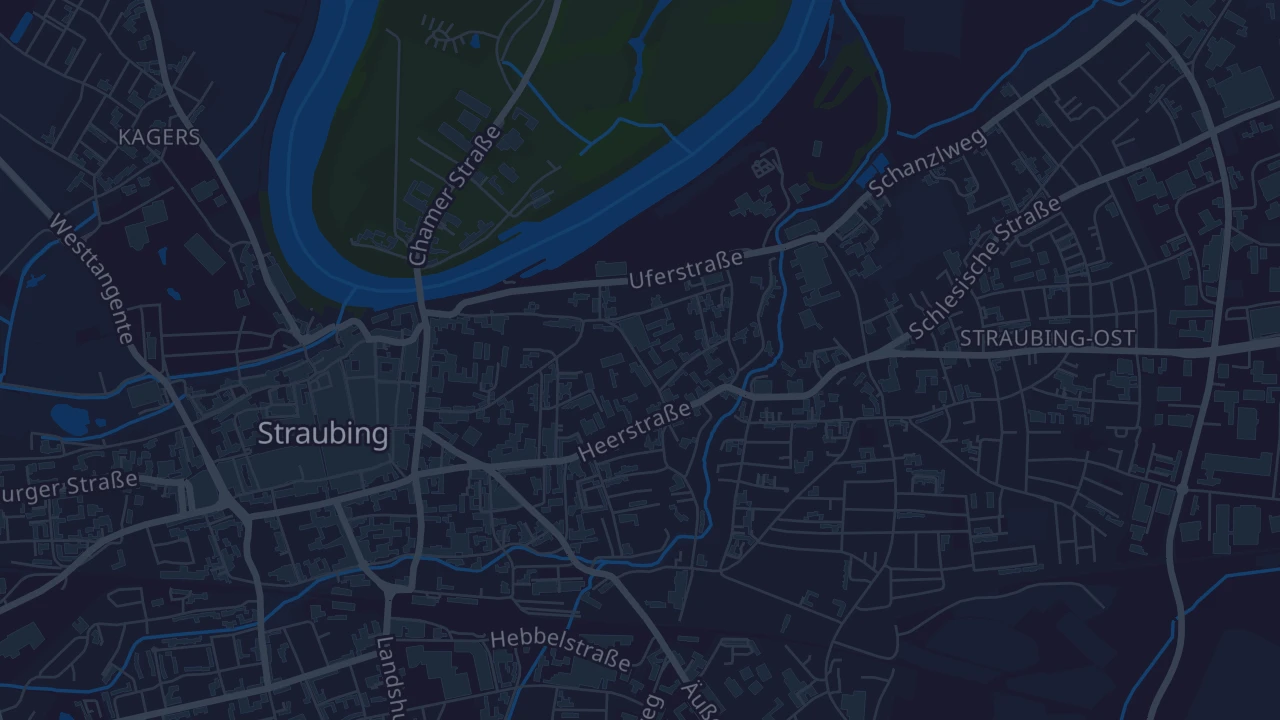 Karte von Straubing