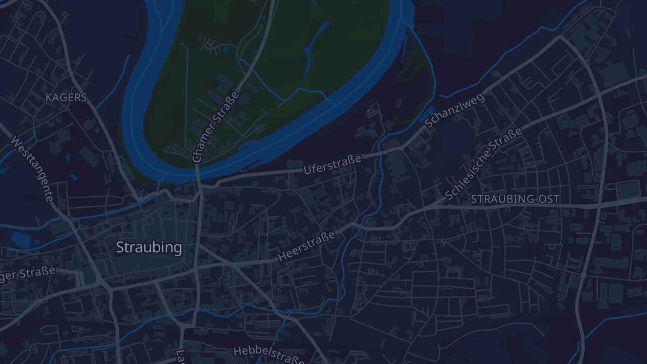 Karte von Straubing