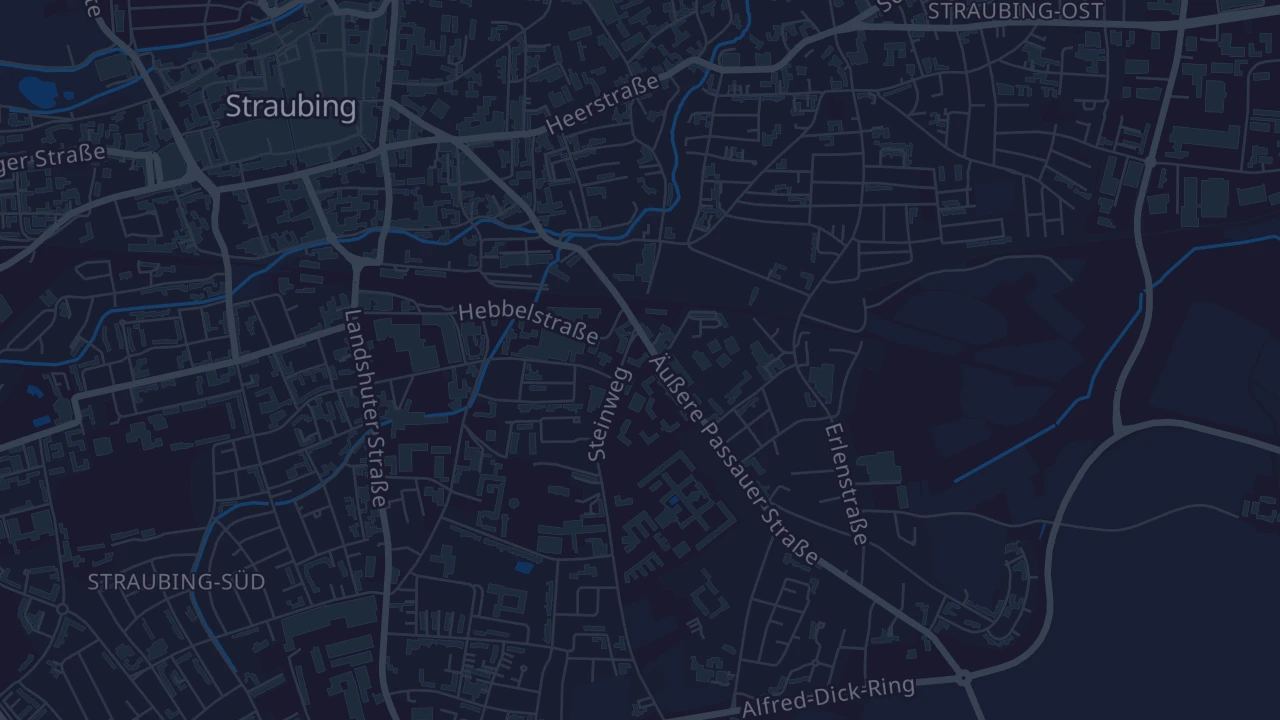 Karte von Straubing
