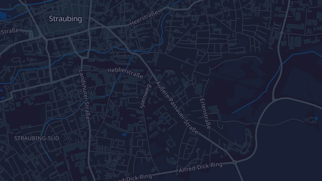 Karte von Straubing
