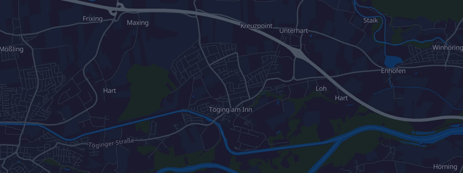 Karte von Töging