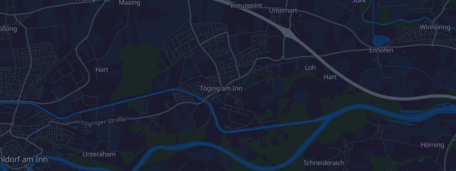 Karte von Töging am Inn