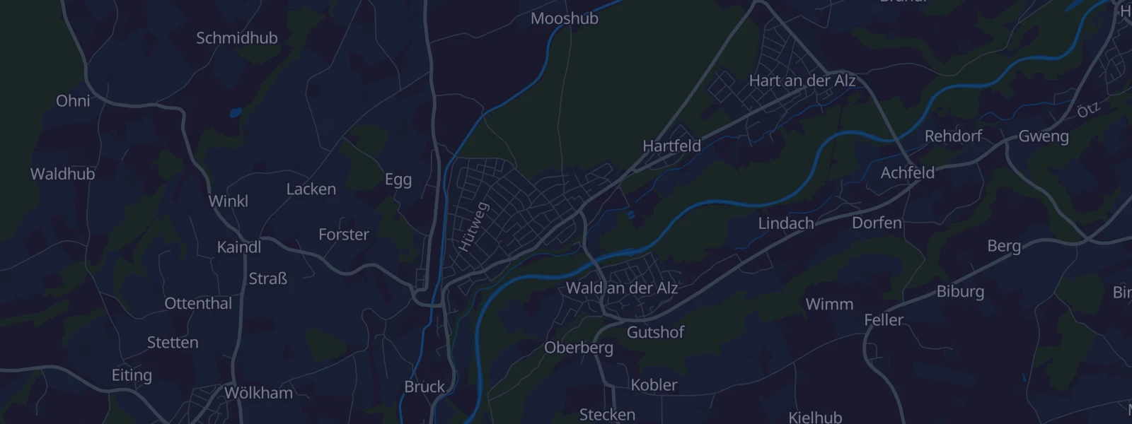 Karte von Garching an der Alz
