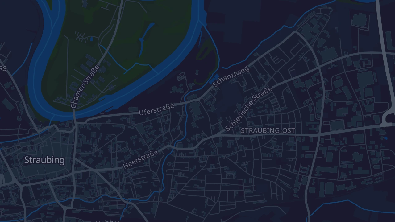 Karte von Straubing