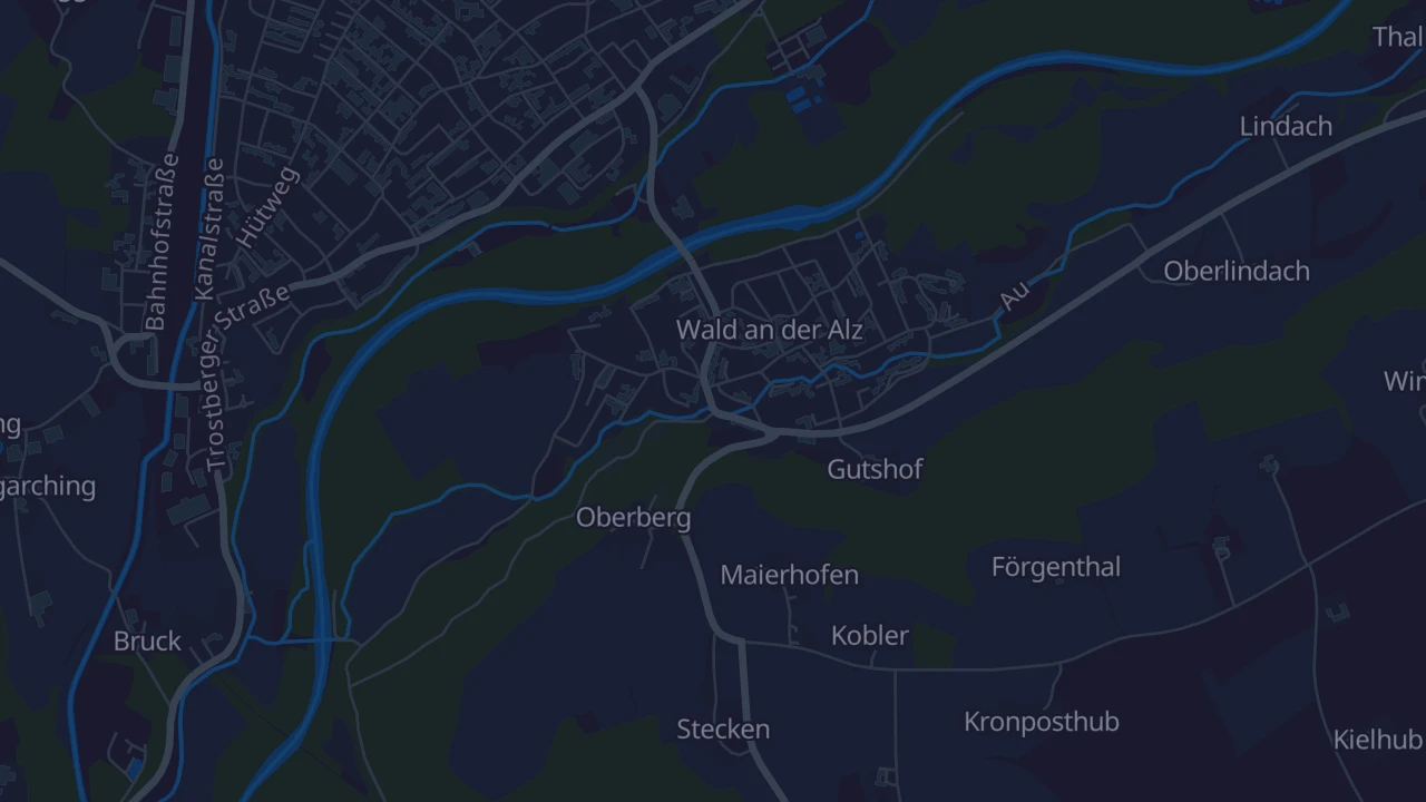 Karte von Garching an der Alz