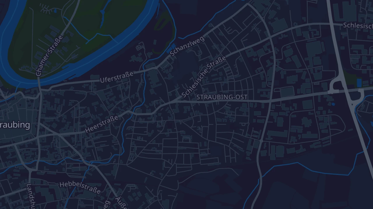 Karte von Straubing